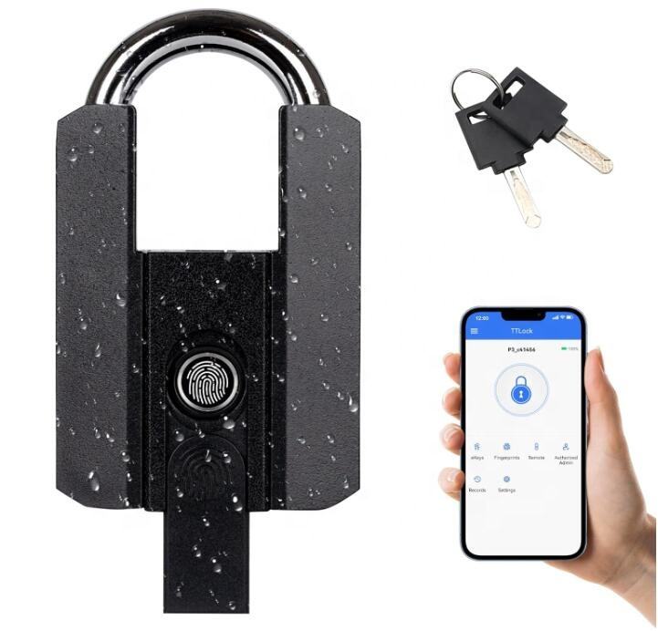 Fingerprint Smart Padlock Finger Print Padlock With Keyless Suitable for Gym Biometric Lock and Storage Smart Padlock