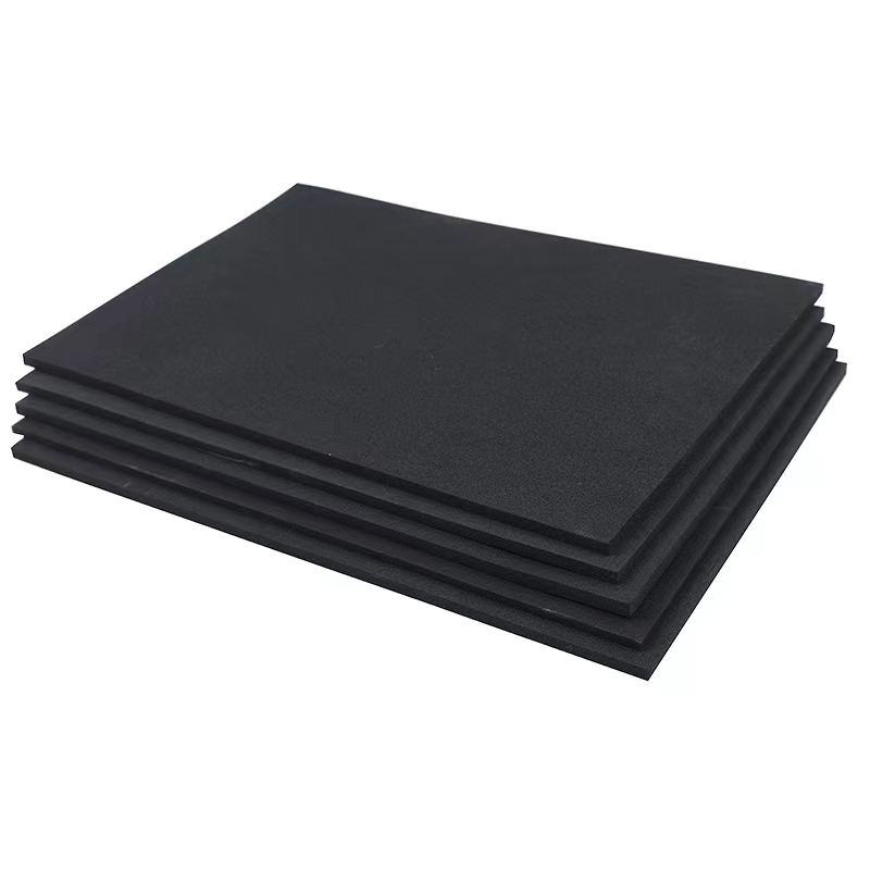 Black color EVA foam sheet, hardness 25degree ~ 70degree, custom size.